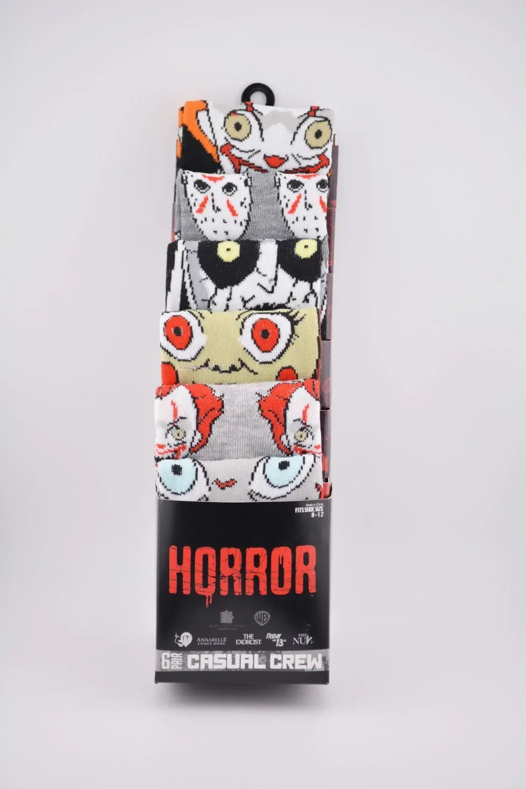 Horror Movie Icons 6-Pack Crew Socks