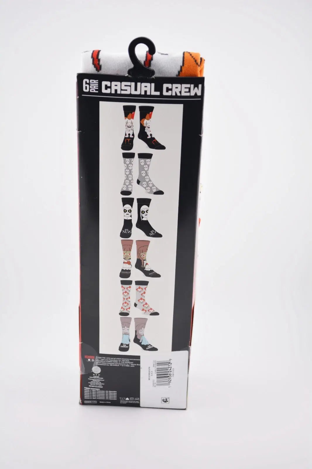 Horror Movie Icons 6-Pack Crew Socks