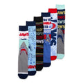 Jaws 6-Pack Casual Crew Socks – Assorted Shark Designs
